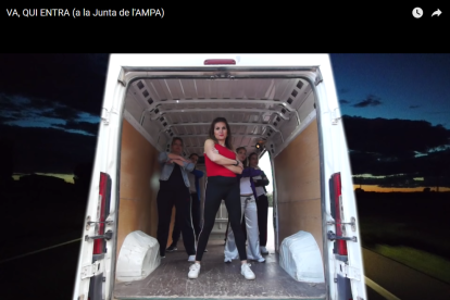 Fragmento del videoclip de la escuela Joan XXIII de Les Borges.