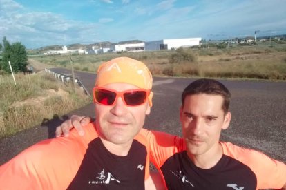 Tres dels participants en la carrera d’ahir.