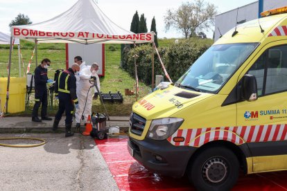 El interior de uno de los trenes medicalizados que se emplearán para trasladar enfermos.
