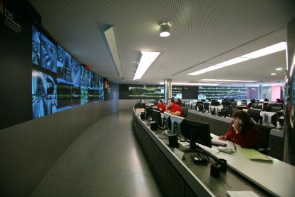 La remodelada estació de la Pobla que es va poder visitar dins de la jornada de portes obertes.