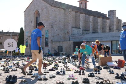 Aragonès, Torra i Budó, a l’ofrena floral del Govern.