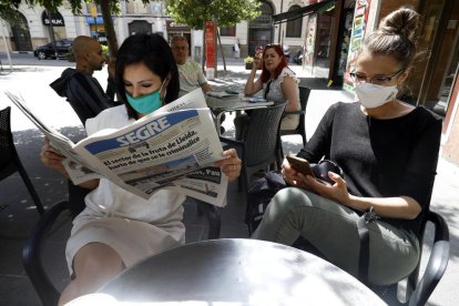 El restaurante ‘Casa Tere’, el martes con todas las mesas ocupadas que les permite la normativa.