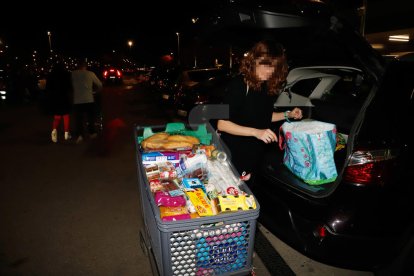 Provisió d'aliments en supermercats de Lleida pel temor al coronavirus