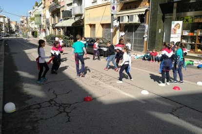 Els escolars d'Agramunt celebren el Dia Sense Cotxes
