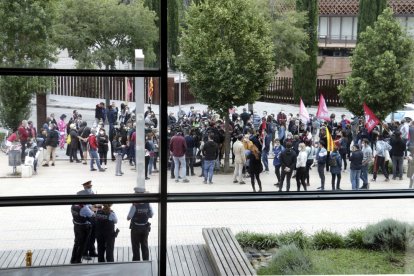 Torra llegando el martes al Palau de la Generalitat para el primer Consell Executiu presencial.