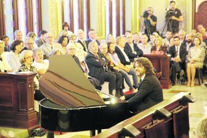Concierto de Festa Major de la Banda Municipal de Lleida, ayer.
