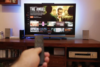 Imatge d'arxiu d'una pantalla amb Netflix