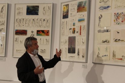 Una de las obras solidarias de Pastor, inspiradas en la cuarentena.