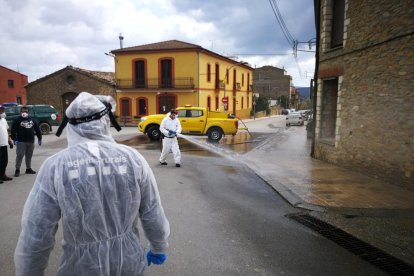 En Sort desinfectaron los días 3 y 9 de abril y hoy volverán a desplazarse al municipio.