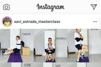 Soraya Martés durant la seua classe de ioga online.