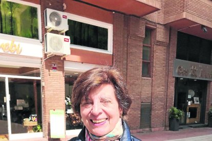 Vista aèria del pàrquing provisional a Alcalde Pujol on es preveu el parc.