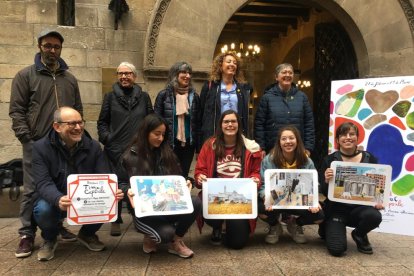 Este proyecto artístico se presentó ayer delante de la Paeria.