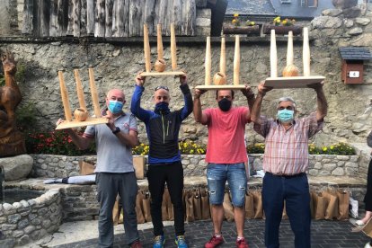 Las ‘quilhes’ tienen una altura de 1,25 metros y están hechas de madera de abeto o de pino.