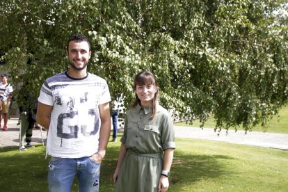 Josep Bargalló y Teresa Jordà, ayer durante la inauguración del curso.