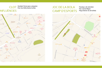 La Paeria publica el llistat de zones de Lleida menys caloroses