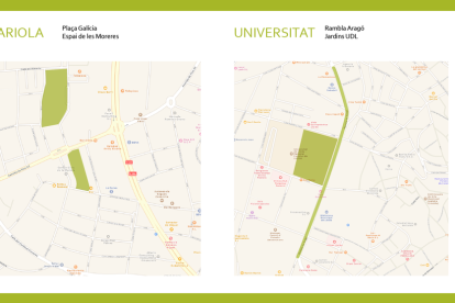 La Paeria publica el llistat de zones de Lleida menys caloroses