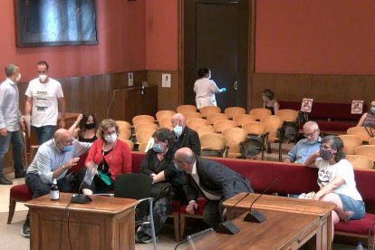 Torra, en una de les seues intervencions en la sessió de control celebrada al Parlament ahir.