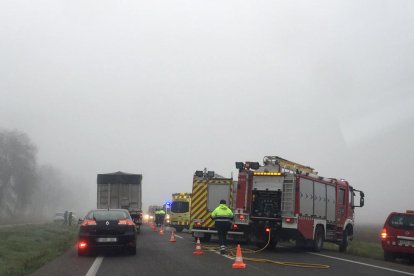Imatge del lloc de l'accident, a l'N-240