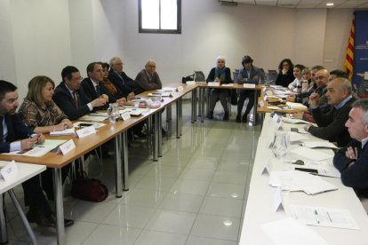 Un moment de la reunió feta a la seu d’Agricultura.