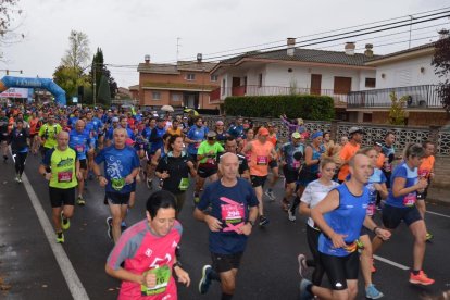 Un aspecto de la masiva participación en la Mitja Marató de Mollerussa.