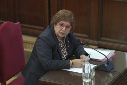 Rull, ahir, durant l’interrogatori al Tribunal Suprem.