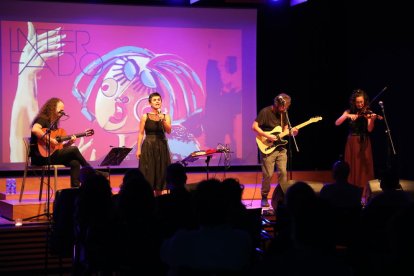 El rapero leridano Àlex Valdivia en el Espai Orfeó el viernes.