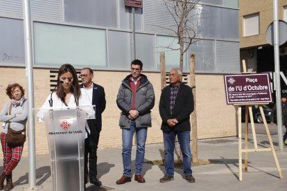 L’acte va començar amb l’actuació de la Colla Gegantera de Lleida.