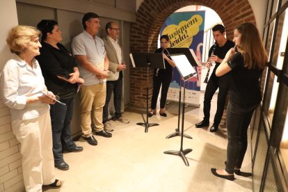 Presentación musical del festival, ayer en el restaurante L’Espurna.