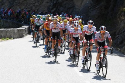 Alaphilippe, ahir en el moment de creuar la meta, va dedicar el triomf al seu pare, que va morir al juny.