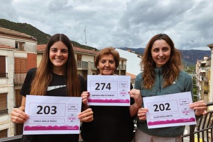 Alguns dels prop de 500 participants de la iniciativa Pallars en Moviment, que es va celebrar ahir.