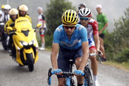 Julian laphilippe, en las primeras plazas del gran grupo, sufrió de lo lindo para seguir de amarillo en la última etapa pirenaica.