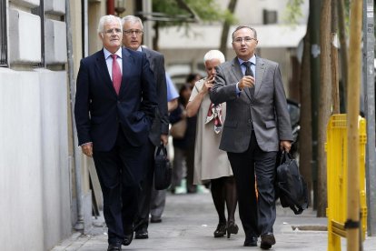 Jordi Albareda (degà Advocacia) i Juan Boné (fiscal en cap).