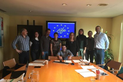 Els responsables del projecte ‘Life Climark’.