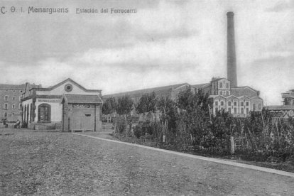 Imatge de la Casa Gran amb part de la teulada enfonsada.