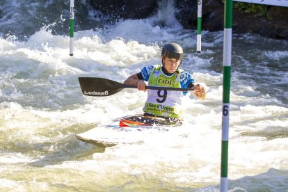 Núria Vilarrubla, durant una competició.