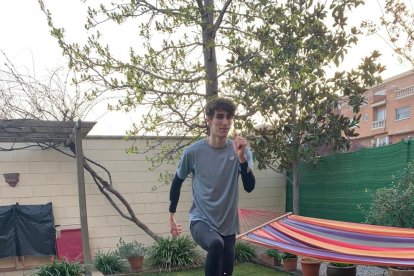 Núria Vilarrubla, durant una competició.