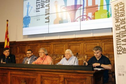 Presentació del Festival de Música de la Vila de Rialp, ahir a l’IEI.
