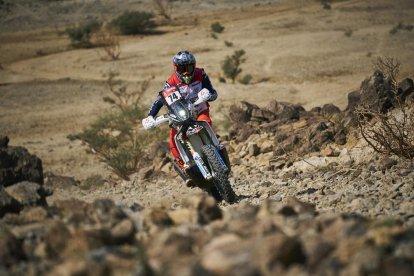 Isidre Esteve, durant la participació en l’etapa pròleg del Dakar.