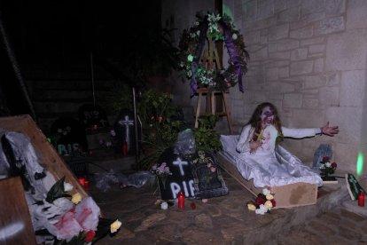 Música de acordeón de una alumna del conservatorio, en Cervera.