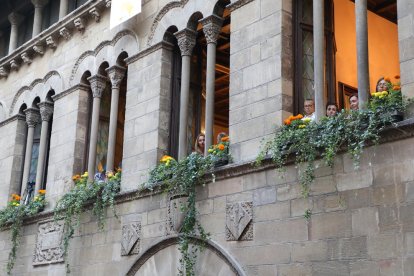 Sardanas con la Punt Cat Cobla  - Tras el pregón, los sardanistas tomaron la plaza Paeria en una ballada con la Punt Cat Cobla, formada por músicos de la Esmuc y otros Conservatorios catalanes.