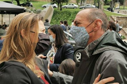 El candidat d’ERC a la presidència, Pere Aragonès, ahir durant una intervenció a Barcelona.