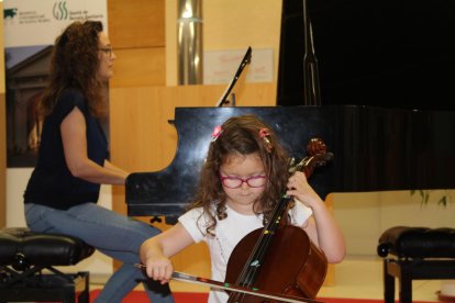 Pol Domènech, concursante de la pasada edición del Ricard Viñes, ayer durante la presentación.