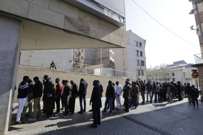 Un moment de la votació a Guissona.