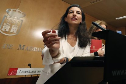 Josep Borrell ayer en su comparecencia en Bruselas.