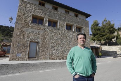 Nens de l’escola bosc Arrels de Bellver de Cerdanya, que funciona amb èxit des del setembre de l’any passat.