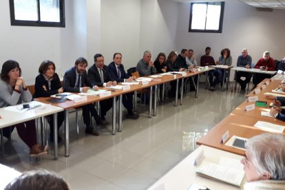 Un moment de la reunió per analitzar la campanya de la fruita.