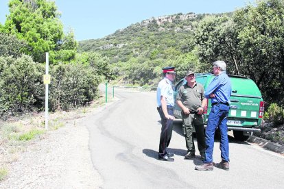 Incendio ayer entre Lleida y Albatàrrec.