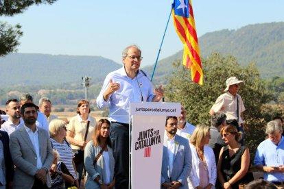 Torra responde a Sánchez que la única violencia en Catalunya es la del el 1-O