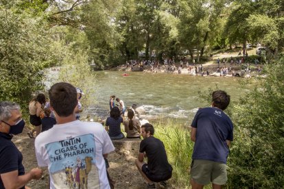Uno de los ‘rais’ que descendió por las aguas del río Noguera Pallaresa.