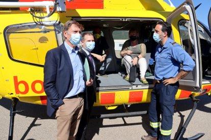 El nuevo helicóptero de rescate medicalizado del Pirineo, estrenado hace casi un mes, ya ha hecho medio centenar de actuaciones